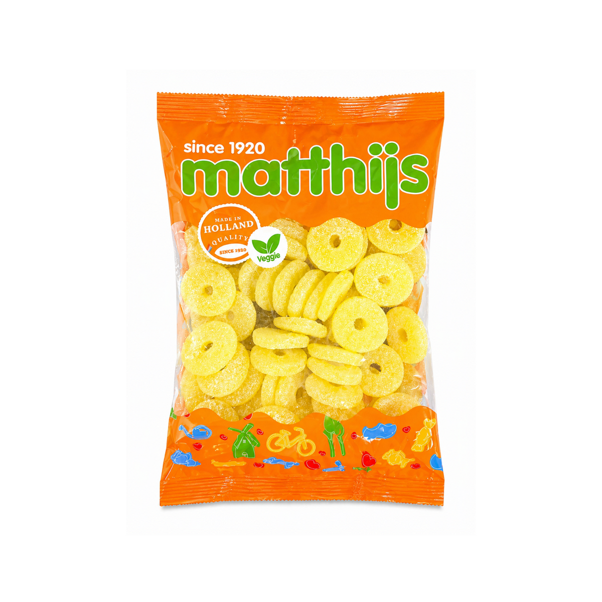 Matthijs ananasové plátky halal ovocné želé 800 g