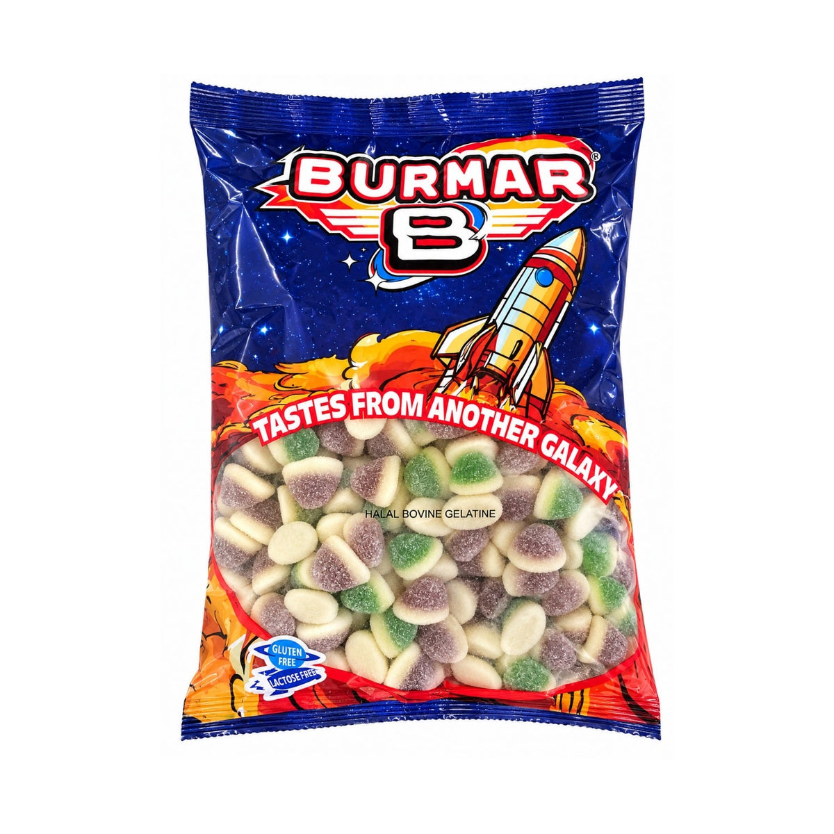 Caramelos de mora y melón Burmar, gominolas Halal, 2 kg