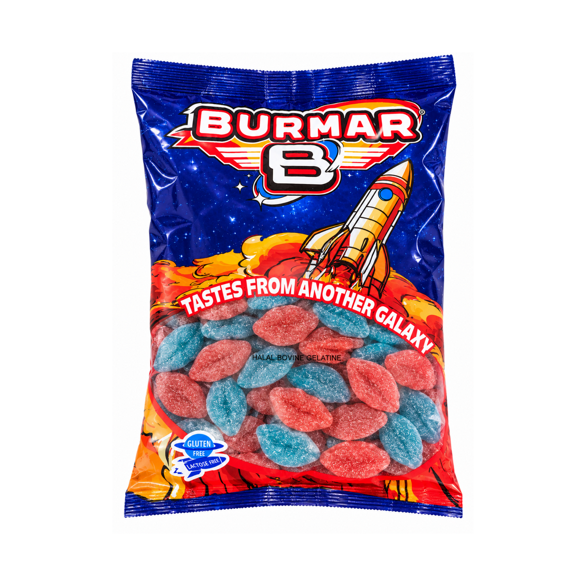Gominolas Halal de fresa y frambuesa azucaradas Burmar 2 kg