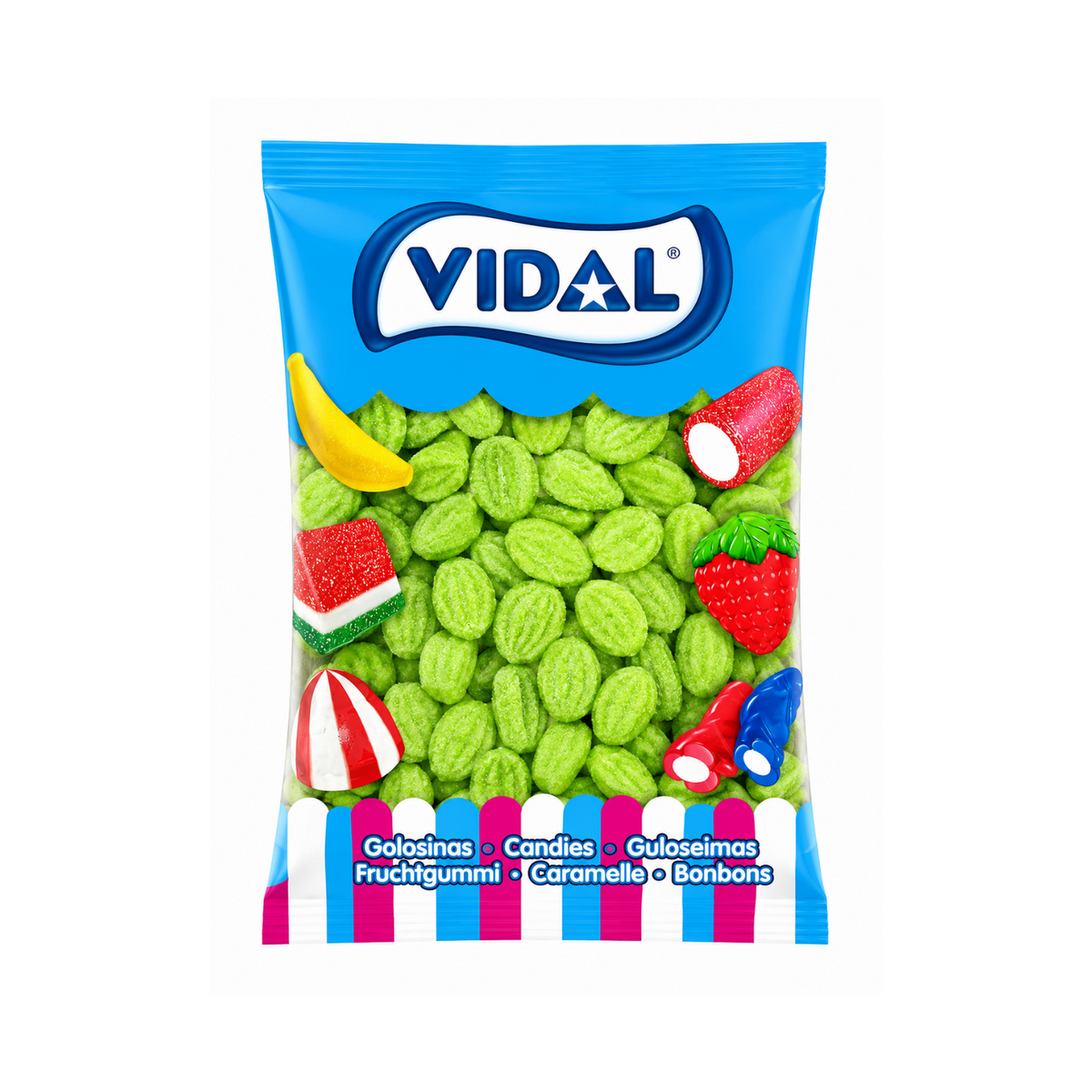 Gomitas de melón Vidal Crunchy 1 kg