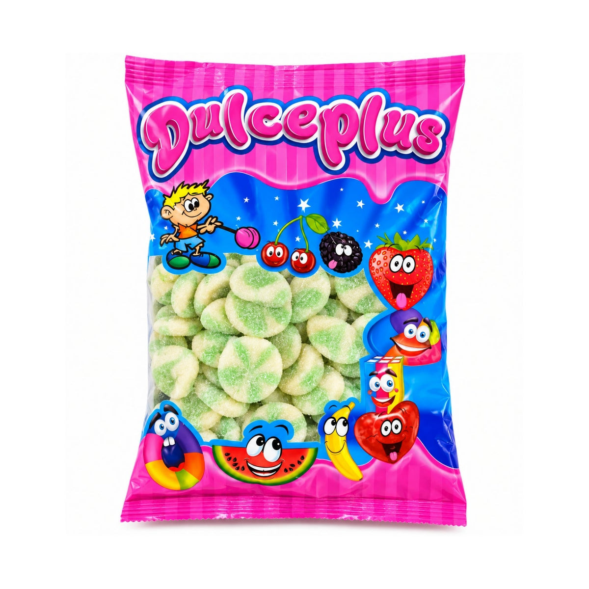 Dulceplus Sour Kiwi Twist Halal Fruchtgummis 1 kg