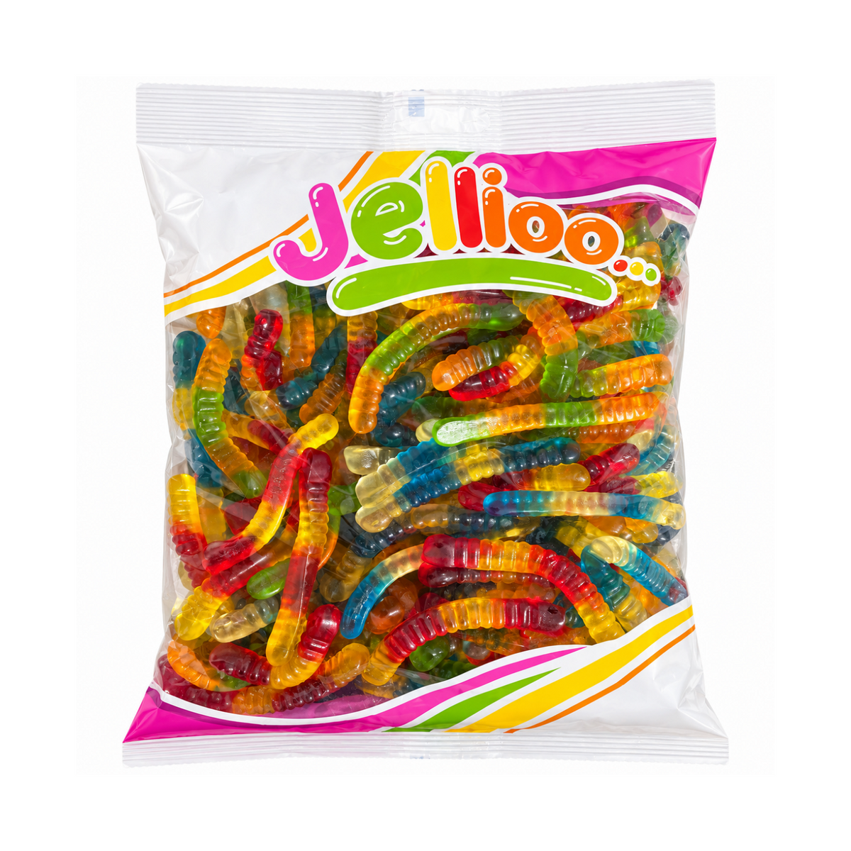 Jellioo Würmer Halal Fruchtgummis 1 kg