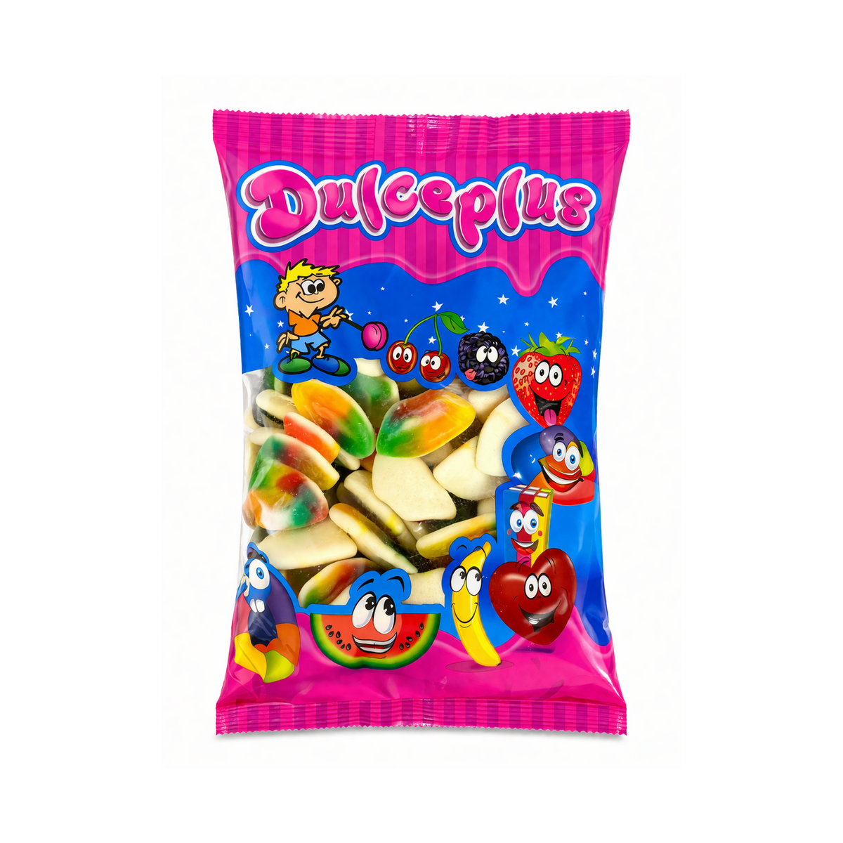 Dulceplus Duhové rty Halal želatinové bonbóny 1 kg
