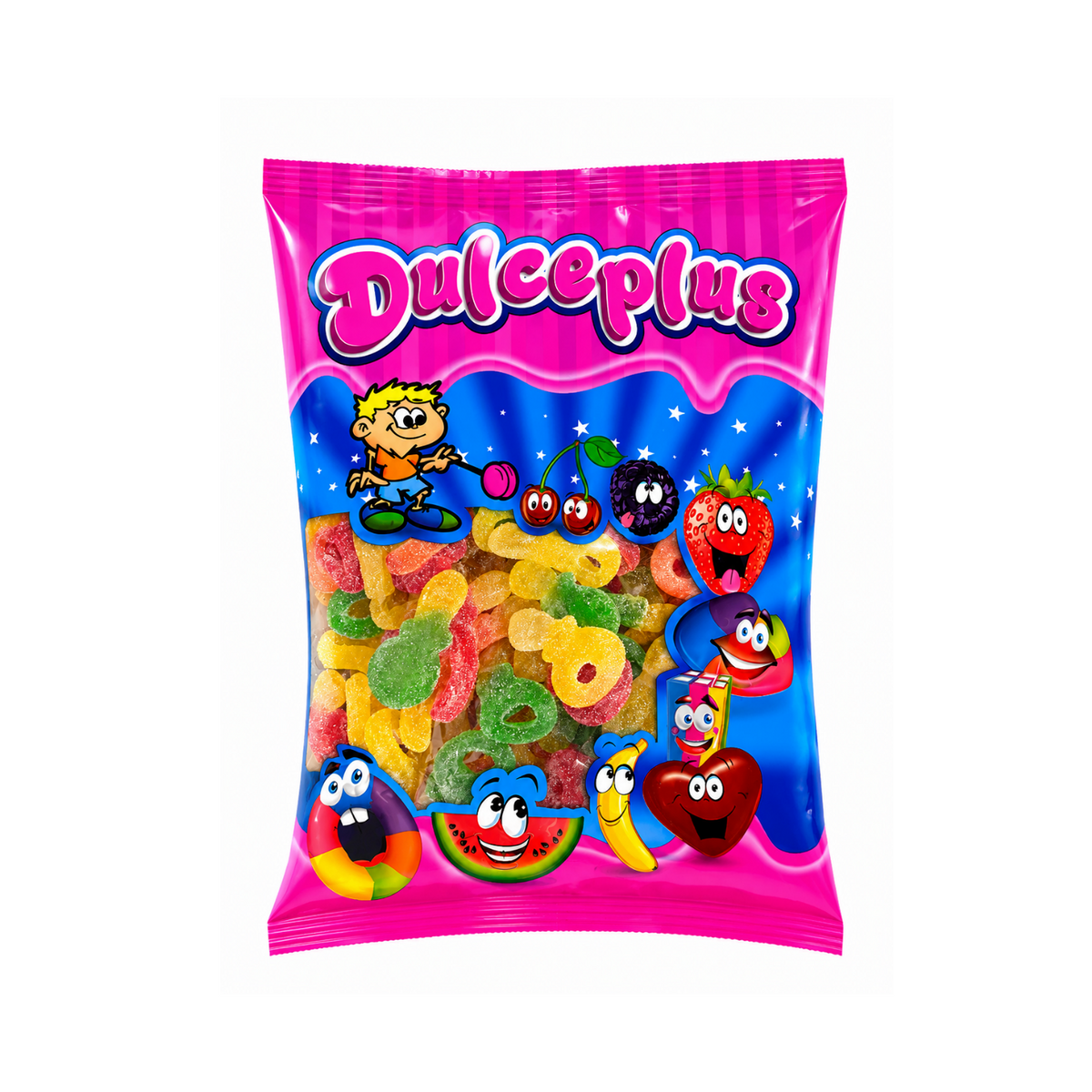 Dulceplus Caramelle gommose Halal a forma di ciuccio colorato 1 kg