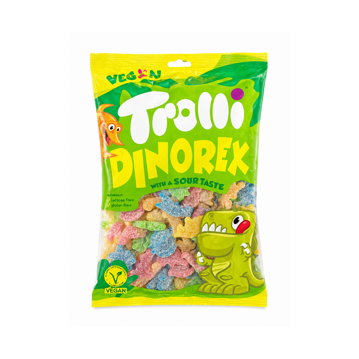 Trolli Dinorex Fruchtgummis Vegan/Halal 1 kg MHD: 21.10.2026
