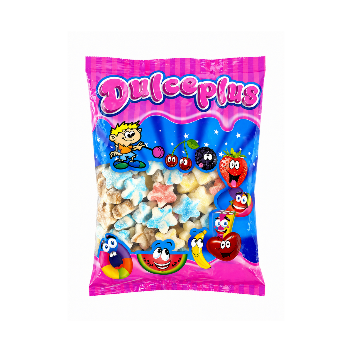 Gomitas Halal Dulceplus Twist Estrellas 1 kg