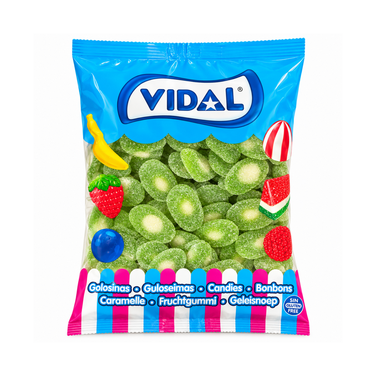 Gomitas de rodajas de kiwi Vidal 1 kg