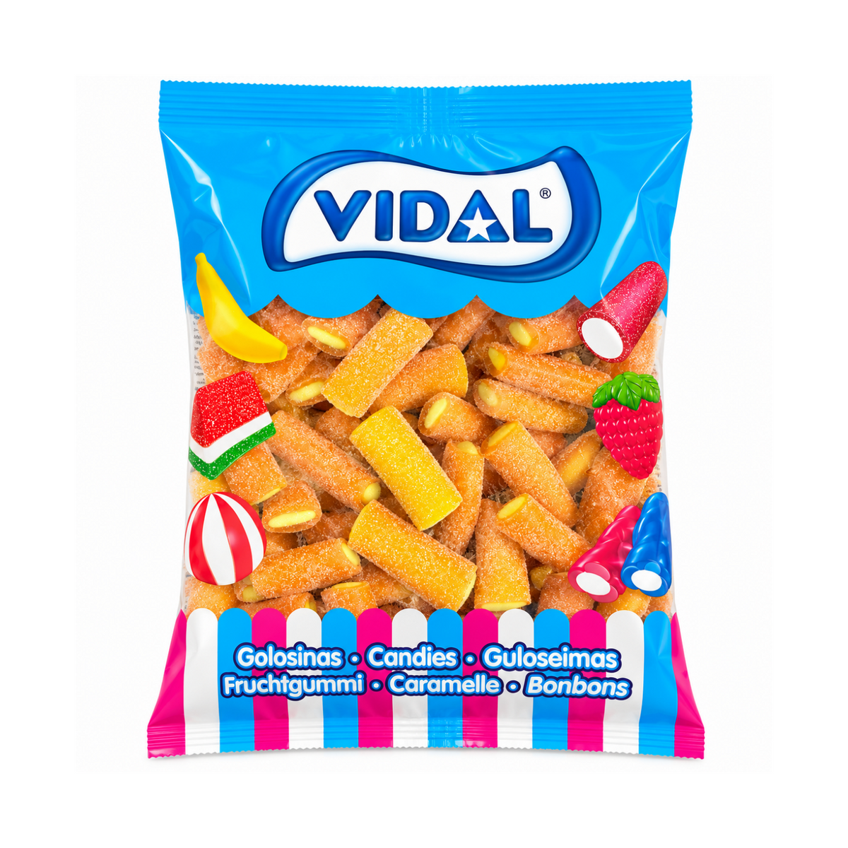 Gominolas Vidal Cohetes Mango Maracuyá XL 1 kg